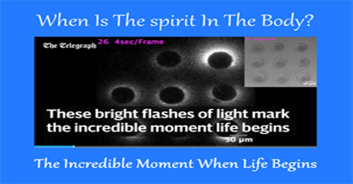 When is the spirit in the body?